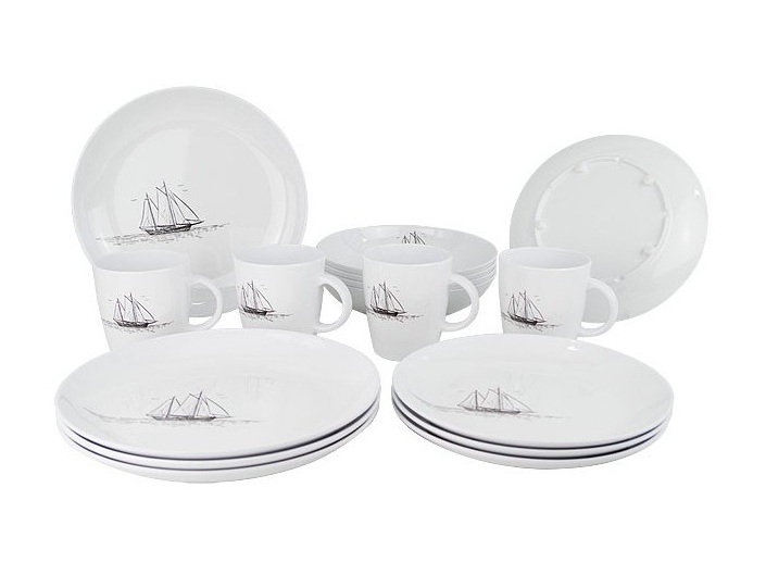 GIMEX set stoviglie SAILS 16 pz