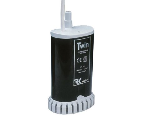 REICH pompa acqua ad immersione 12 v 19 lt/min TWIN con valvola di non ritorno